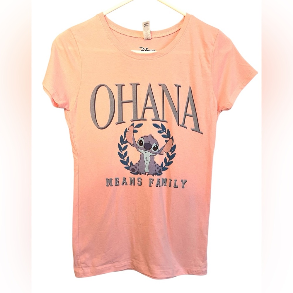 Disney Stitch Girls’ T-Shirt – Ohana Means Family
